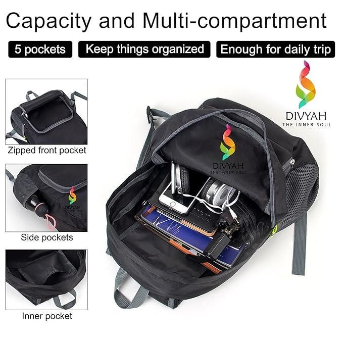 Foldable Waterproof Backpack as Travel Hiking Daypack for Men & Women